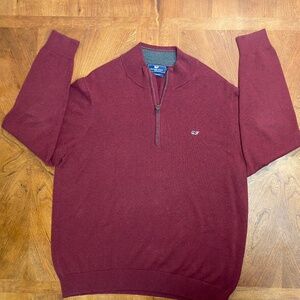 Vineyard Vines Men's zippered pullover sweater Large